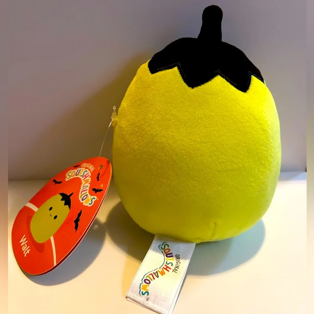 NEW! Original Squishmallows Walt The Neon Pumpkin Halloween Plush (5 inches)